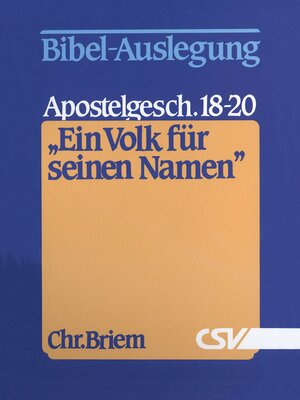 cover image of Ein Volk für seinen Namen